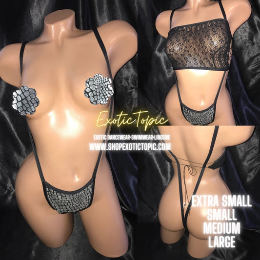 CORE (XS/S/M/L) PASTIES AND PANTY SLINGSHOT