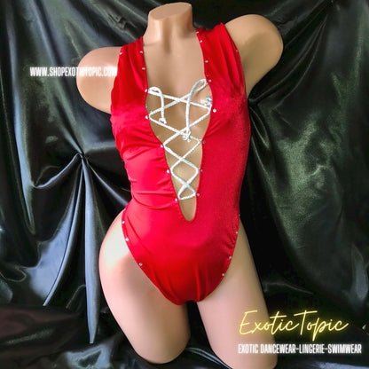 RED (S/M) ONE PIECE BODYSUIT