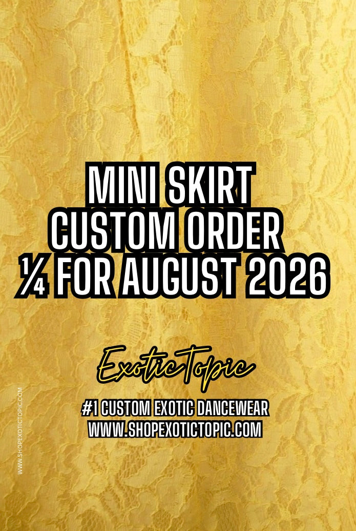 Custom order 1/4 August 2026