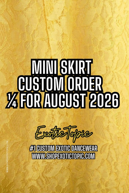 Custom order 1/4 August 2026
