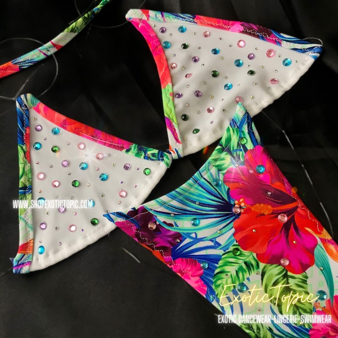 SYMONE (XS/S/M) CRYSTAL GHOST MICRO BIKINI