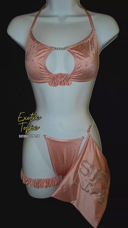 SOFT LIFE TWO PIECE w/ GARTER AND MONEY BAG