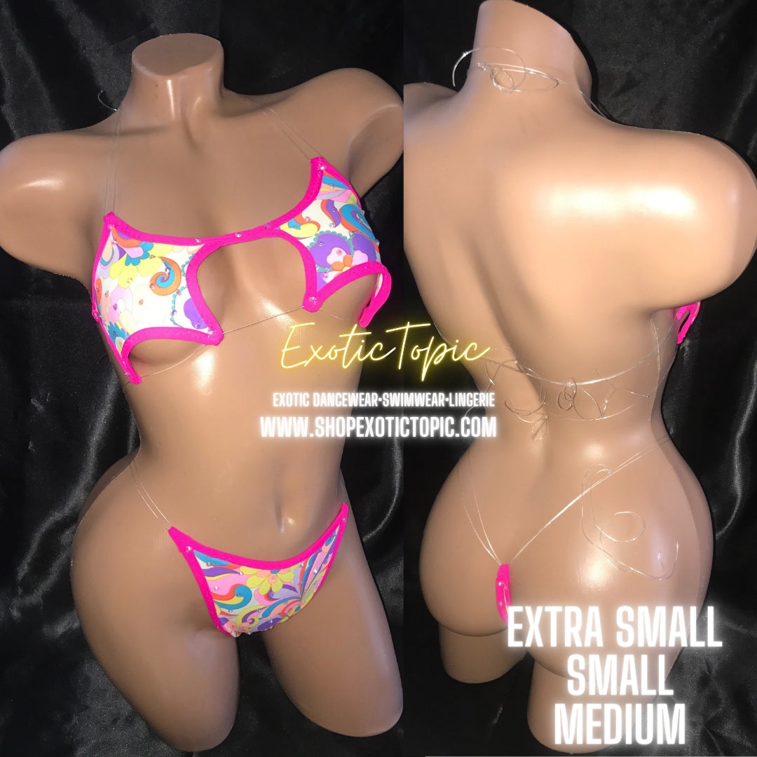 BRAT (XS/S/M) GHOST BIKINI